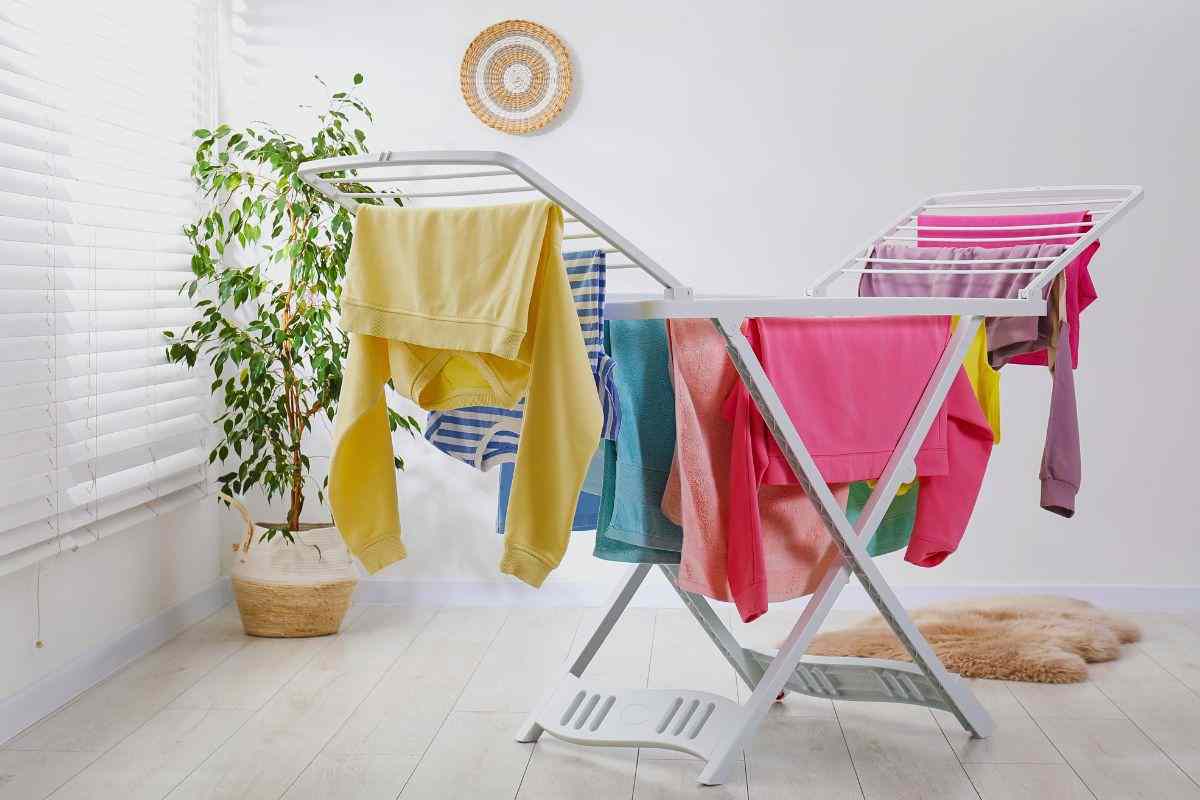 pericolo per la salute con l'asciugatura dei panni in casa