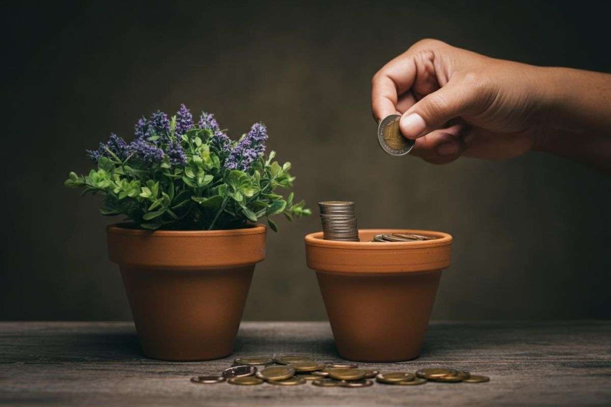 Monete vasi di fiori, effetti