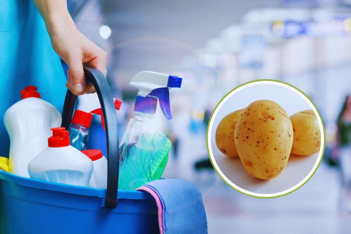 la patata per le pulizie