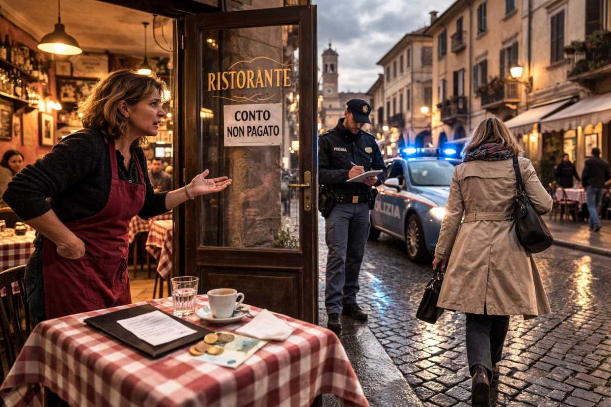 Daspo perché esce dal ristorante senza pagare